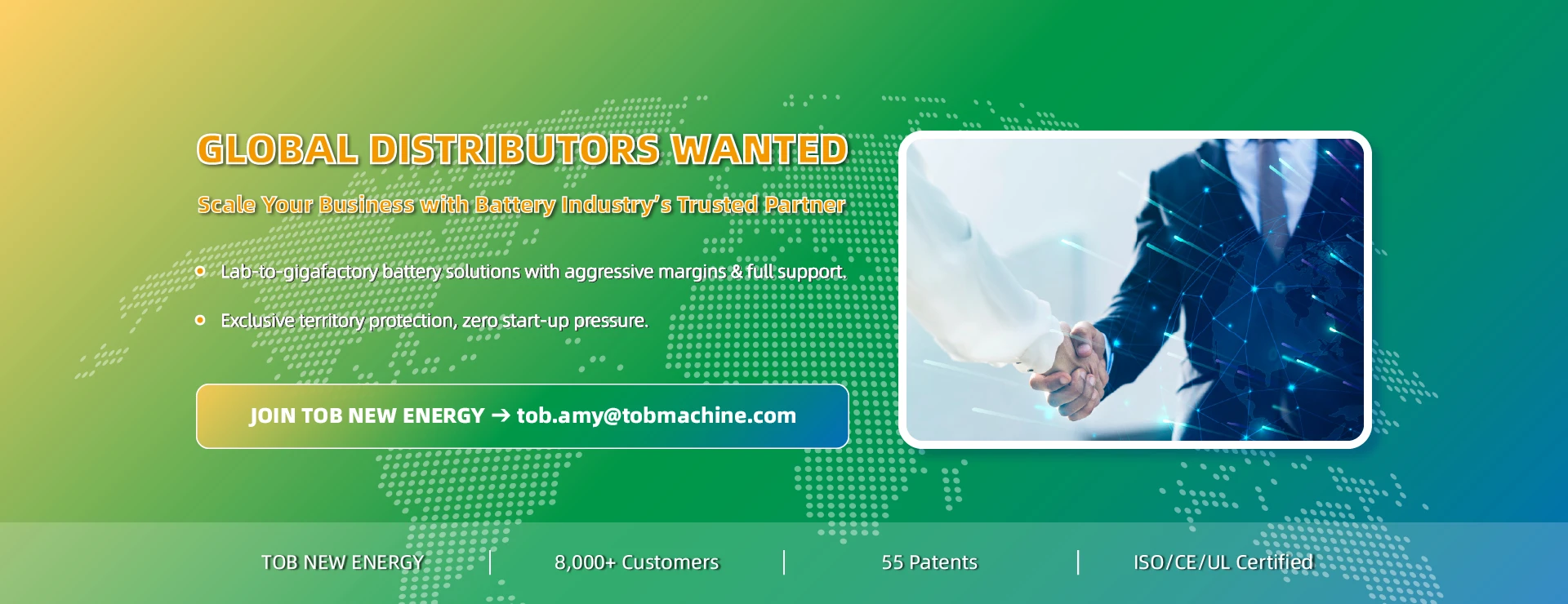 Global Distributors Wanted - Scale Your Business with Battery Industry's Trusted Partner
