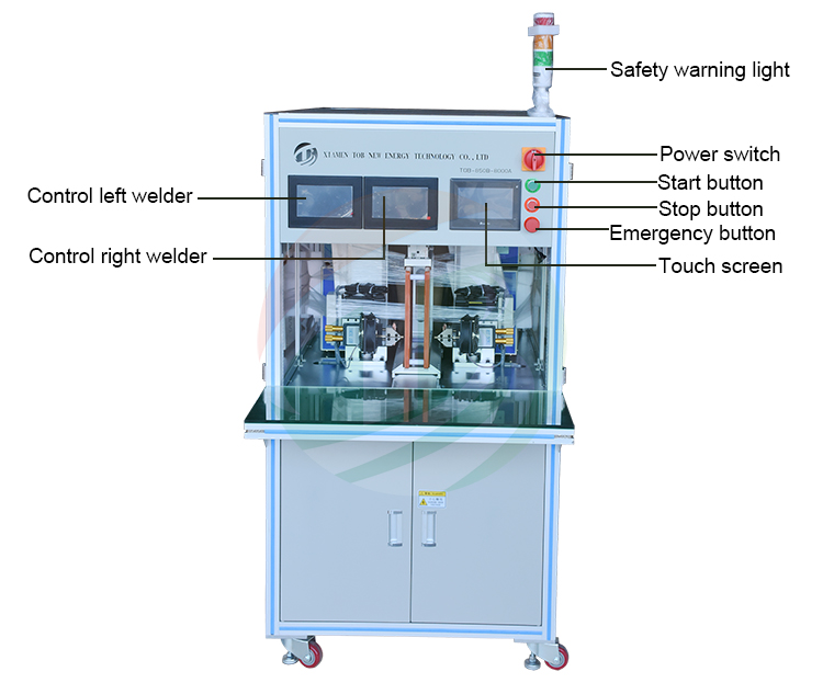 Double-side Cylindrical Battery Pack Spot Welding Machine