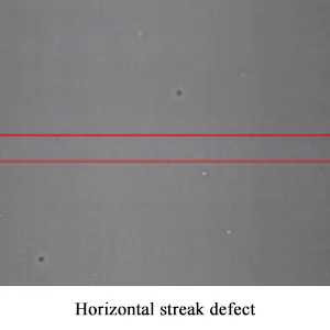 Horizontal streak defect