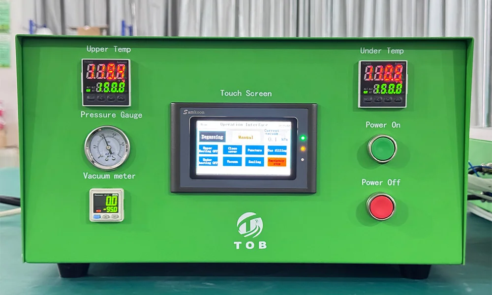 Pouch Cell Vacuum Pre-sealing, Final Sealing and Electrolyte Diffusion Three-in-One Machine