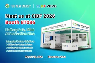 Scoprite le soluzioni di produzione di batterie TOB NEW ENERGY al CIBF 2026.