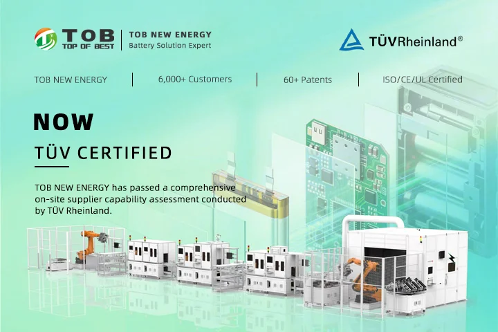 TÜV Rheinland Certifies TOB New Energy Supplier Capability