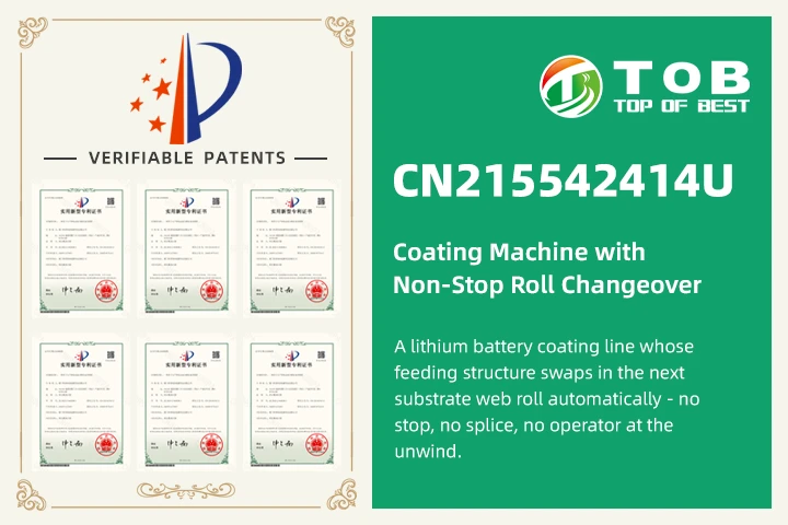 Brevetto CN215542414U - Macchina spalmatrice con cambio bobina senza interruzioni