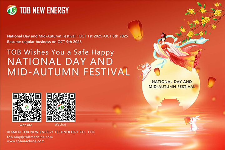 Avviso di festività TOB NEW ENERGY per la Festa Nazionale e la Festa di Metà Autunno del 2025